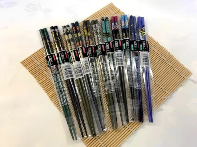 Japanese Style High Quality Chopsticks 2 PAIRS (Assorted Patterns Available) 2