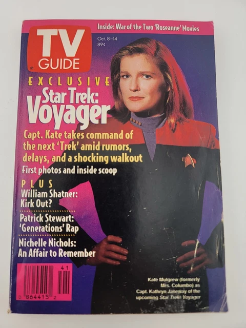 TV Guide Oct. 8-14, 1994 Kate Mulgrew Star Trek: Voyager