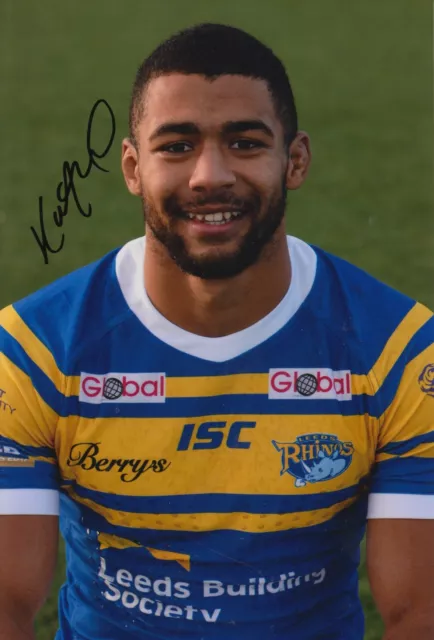 Kallum Watkins Firmata a mano 12x8 Foto - Autografo Leeds Rinoceronti.