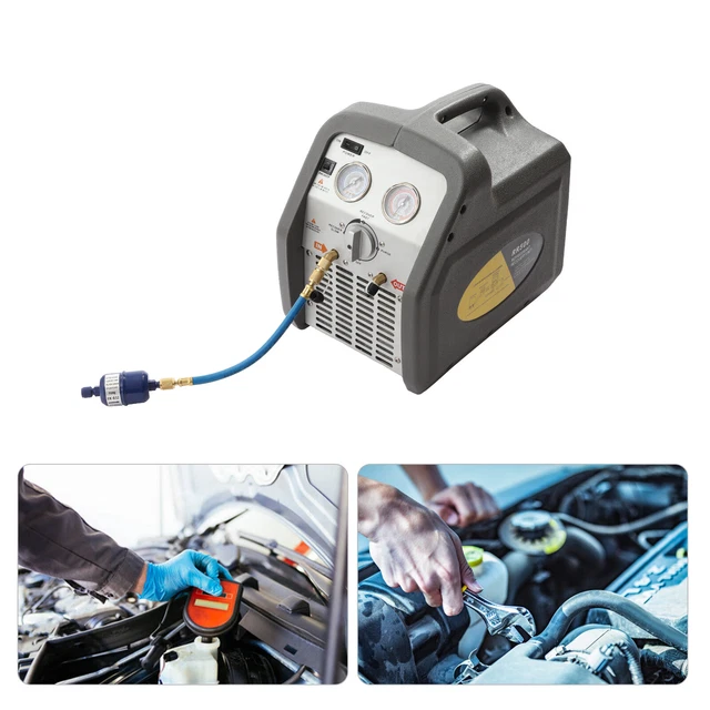 Portable Refrigerant Recovery Machine 1HP Dual-Cylinder Compressor 110V 60HZ new