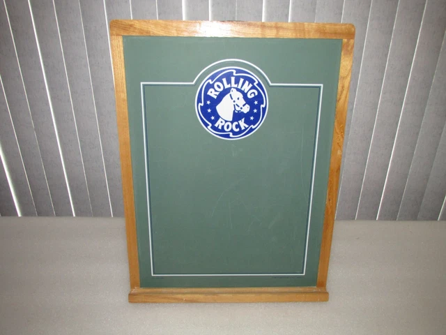 Rolling Rock Beer SIGN Chalkboard 1999 vintage Latrobe Brewing 18 x 24 RARE