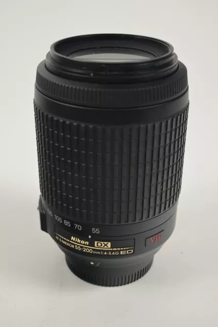 Nikon NIKKOR AF-S 55-200mm f/4-5.6G DX ED VR Telephoto Zoom Camera Lens #1587950
