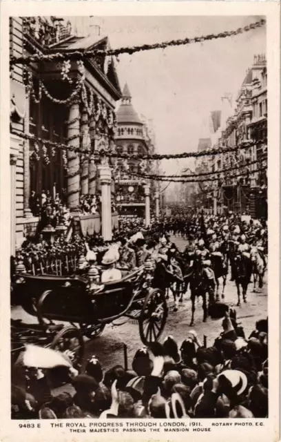 CPA AK Royal procession through London 1911 BRITISH ROYALTY (679382)