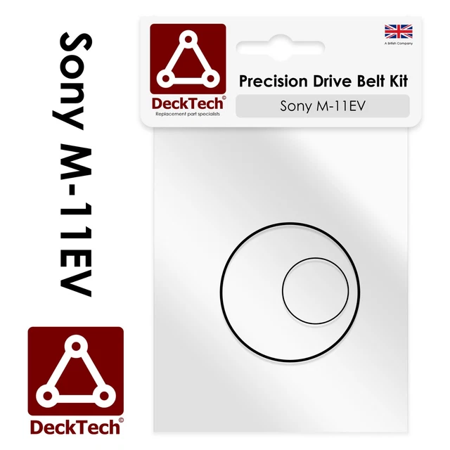 Sony Md Deck Replacement Drive Belt Kit For M-560V Recorder - DeckTech Belts Sony Micro Cassette - Foto 4