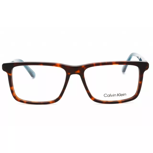 CALVIN KLEIN MEN'S Eyeglasses Tortoise Full Rim Rectangular Frame ...