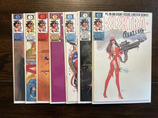 Elektra Assassin 1996 Elektra #1, 3-8 Near Complete Set NM Epic Marvel Comic Lot