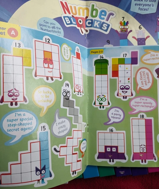 CBEEBIES NUMBER BLOCKS Counting Educational Toy Bundle Magazine ...