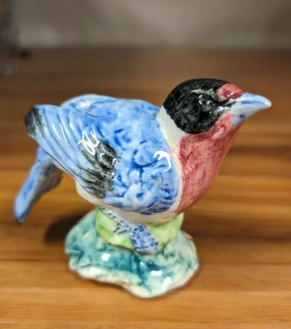 Vintage #3594 Stangl Pottery Hand Painted Red-Faced Warbler Bird Figurine