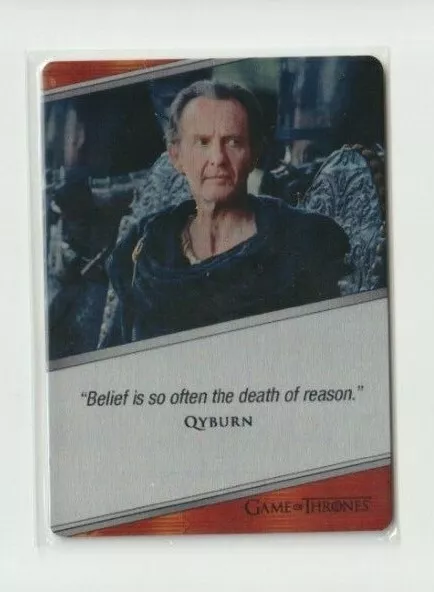 Game of Thrones Iron Anniversary Series 1 Anton Lesser Qyburn Metal Card E-23