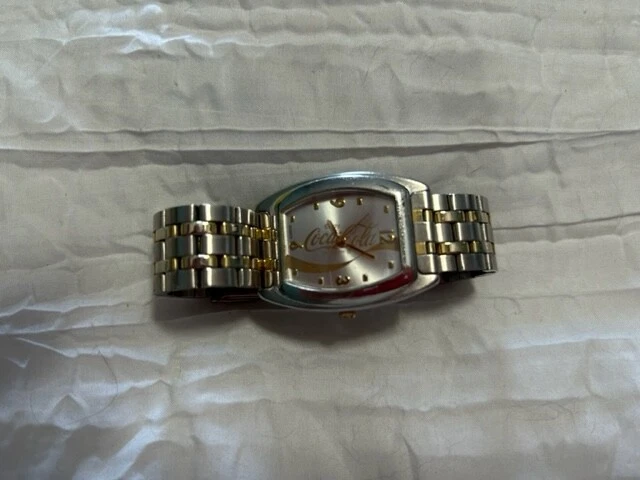 vintage Coca Cola quartz watch, running