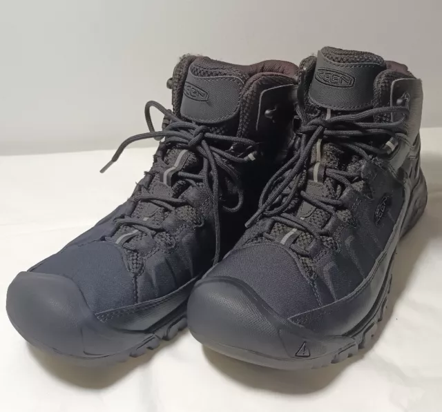 Keen Targhee EXP Mid Waterproof Mens Hiking Boots - Black/Black Size 12 US