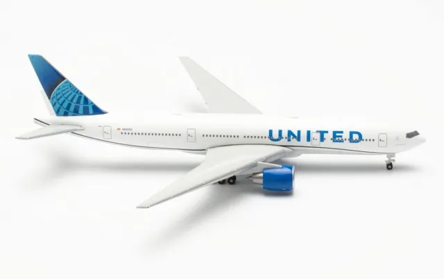 New! Herpa 537353 United Airlines Boeing 777-200, reg. N69020 - 1:500 diecast