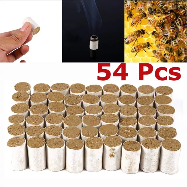 54 Pcs Bee Hive Smoker Solid Fuel Herb Honey Made Beekeeping Tool 18Mmx30Mm