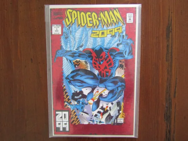 MARVEL SPIDER-MAN 2099 Vol 1 #1 Nov 92 BRIGHT RED FOIL COVER V Nice High Grade!
