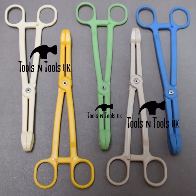 Surgical Piercing Plastic Sponge Forceps Clamps Tweezers Reptiles Feeding Tongs