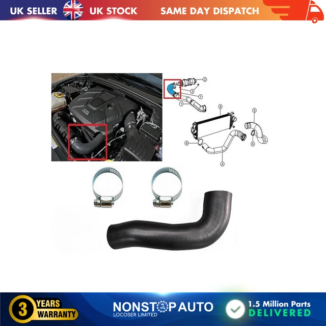 Tubo Intercooler Para Jeep Cherokee/Liberty 2800 CRD - Repuesto Compatible OE 55037730AC/AD