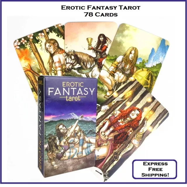 Erotic Fantasy Tarot Deck 78 Cards Oracle English Version  Divination