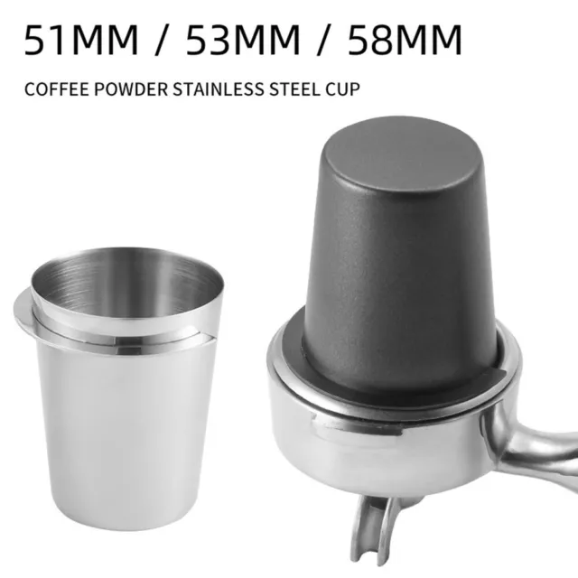 Kompakte und handliche Schnüffeltasse aus Edelstahl für Espressomaschinen