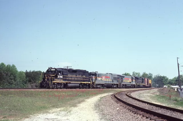 ORIGINAL 1983 KODACHROME RAILROAD SLIDE SBD SEABOARD SYSTEM 6766 train ex SCL
