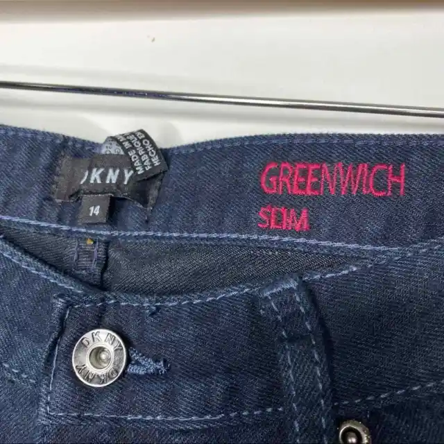 DKNY Greenwich Slim Jeans Girls Size 14 NWT 6