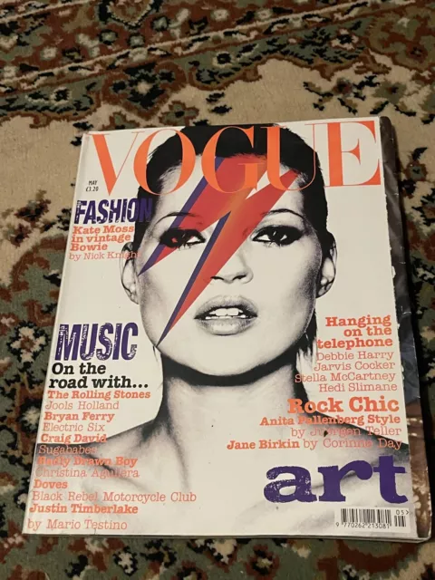 VOGUE UK Magazine Kate Moss May 2003 Vintage British Fashion