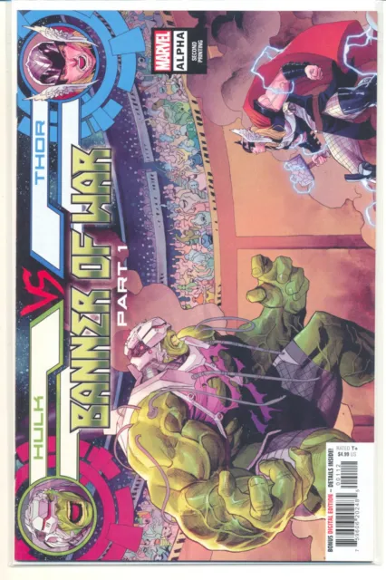 Hulk Vs Thor Banner Of War Alpha #1 H 2nd Print Martin Coccolo NM Marvel 2022