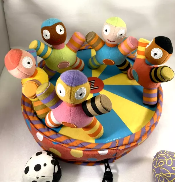 Zolo Kushies Stacrobats Sensory Play Magnetic Stacking Set Plush Soft Toy Game