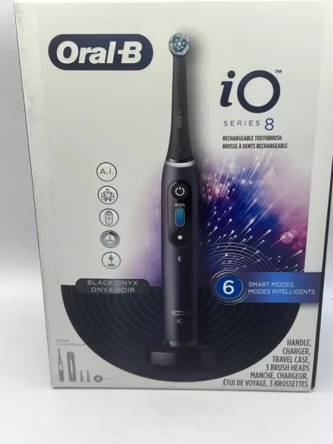 Oral-B iO Series 8 Electric Toothbrush with 2 Replacement Brush Heads Open Box