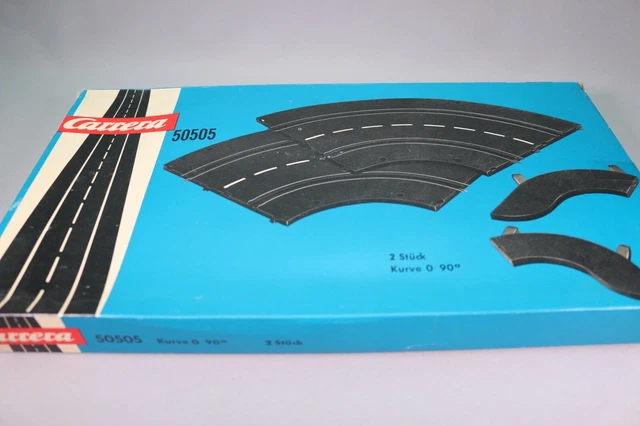 ZE726 CARRERA Boite de 2 rails courbes O 90° Ref 50505 NB