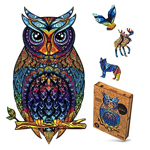 UNIDRAGON Wooden Puzzle Jigsaw, Best Gift for Adults and Children, Unique  [NEW]