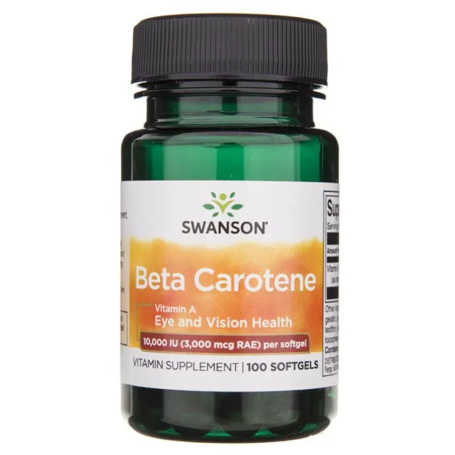 Swanson Beta Carotene (Vitamin A) 10000 IU 100 capsules