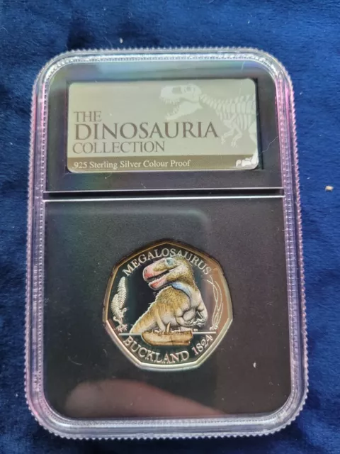 Royal Mint 2020 - SILVER PROOF - 50p  - Dinosaur  Megalosaurus