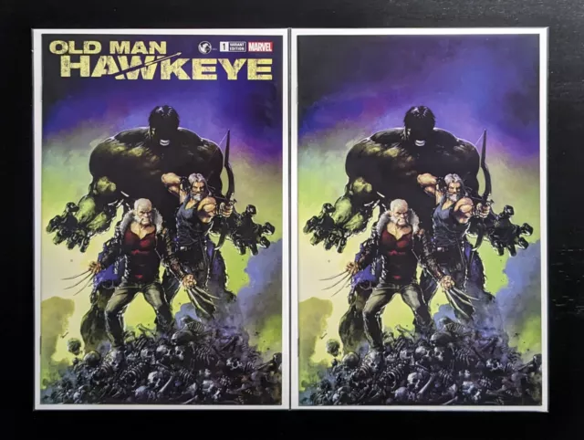 Old Man Hawkeye #1 - Clayton Crain Variant Set - Trade Dress + Virgin