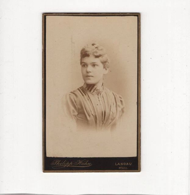 CDV Foto Damenportrait - Landau 1880er