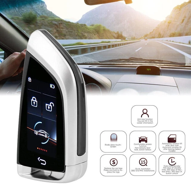 Telecomando Chiave Auto Ricambi Auto Schermo Smart Start Touch Sblocco Porta Senza Chiavi LCD