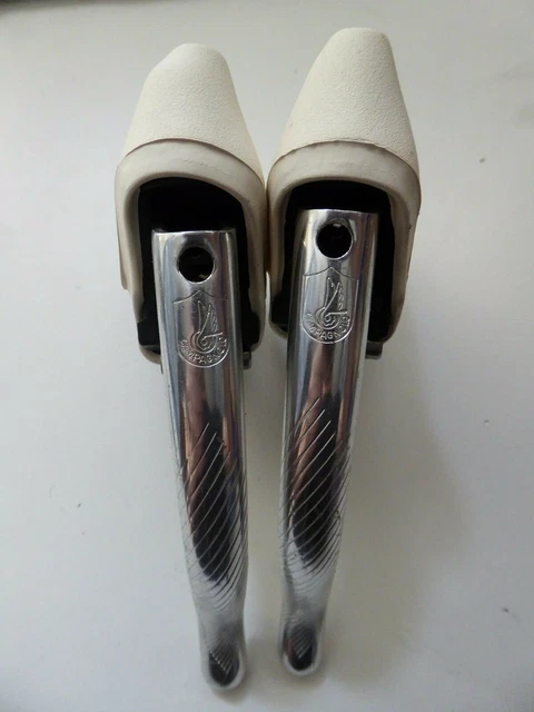 Jeu De Manettes Campagnolo C Record Era, Résine Noire, Aluminium, Pour Guidons De Descente