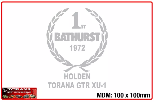 Bathurst Tribute Sticker, Holden Torana GTR XU1 - Med