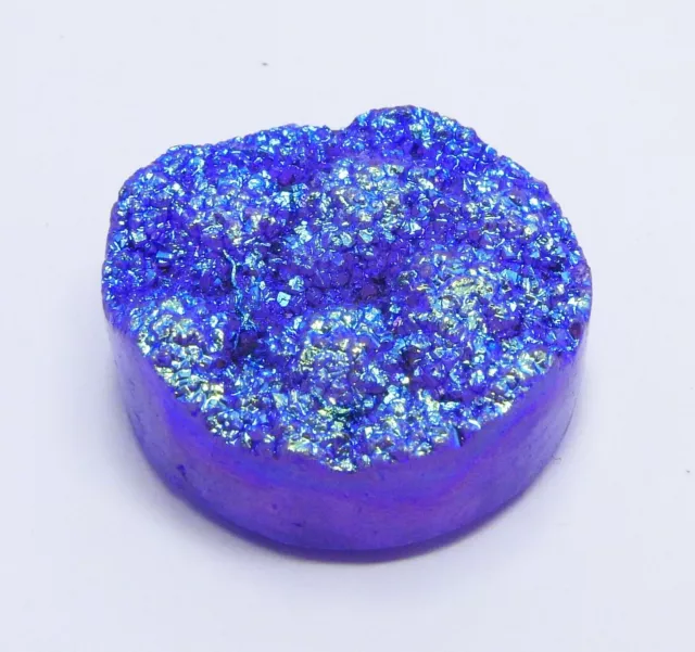 56.80 Ct Natural Crystal Flame Aura Titanium Druzy Gemstone Dyed Gift Use Dr-146