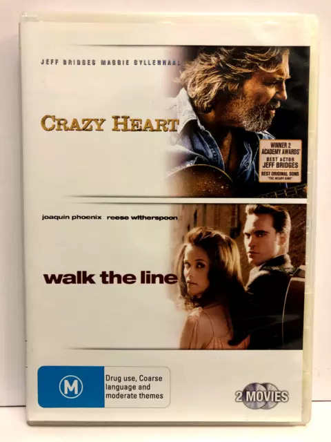Crazy Heart, Walk The Line. Jeff Bridges, Joaquin Phoenix, Reese Witherspoon Dvd