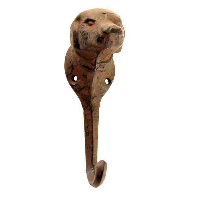 Cast Iron Dog Pet Leash Collar Hook Wall Mount Key/Coat/Hat/Umbrella Rack Hanger
