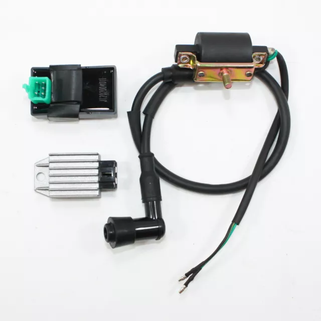 Ignition Coil + CDI UNIT + Regulator 90 110cc 125cc PIT Quad Dirt Bike ATV Buggy