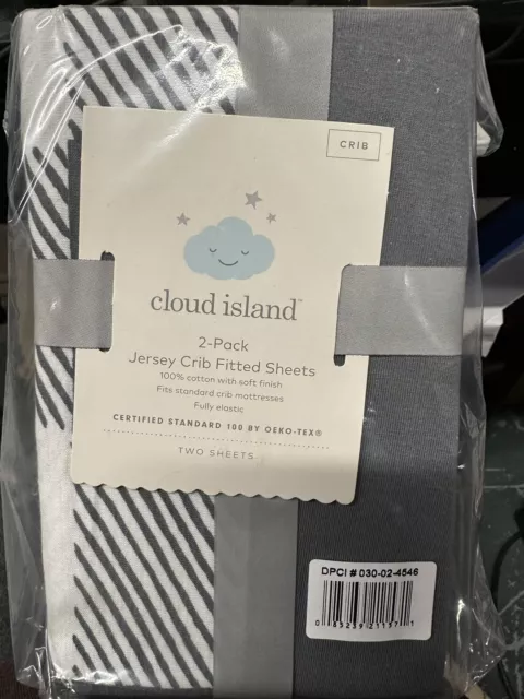 Cloud Island 2-pack Jersey Crib Fitted sheets