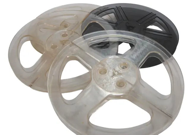 1 carrete proyector de película de cine de 7" 8 mm carrete de recogida vacío varias marcas clip gratuito