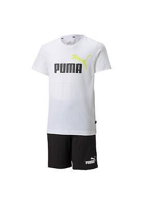 Puma Tee & Shorts Set weiss/schwarz 847310 02
