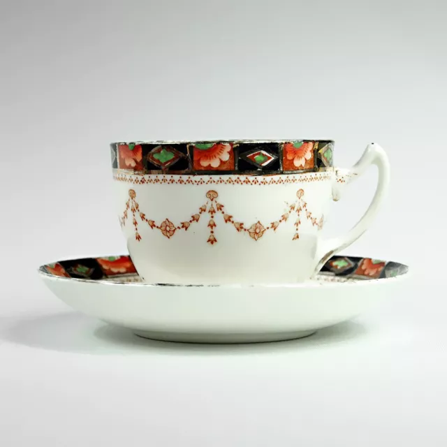 Ancienne Tasse Thé Porcelaine Vintage Gladstone China Bone Tea Cup Saucer 1930' 3