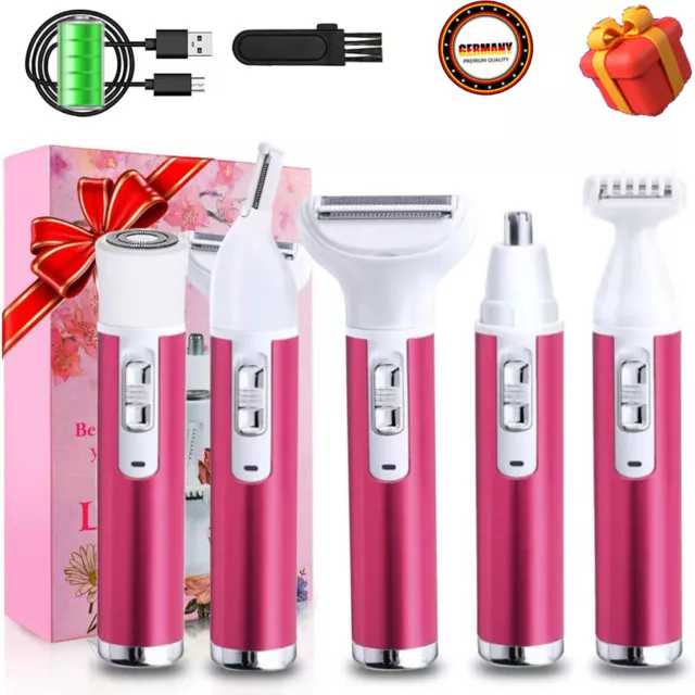 Rasoio elettrico 5 in 1 zona intima rasoio donna bikini trimmer epilatore!