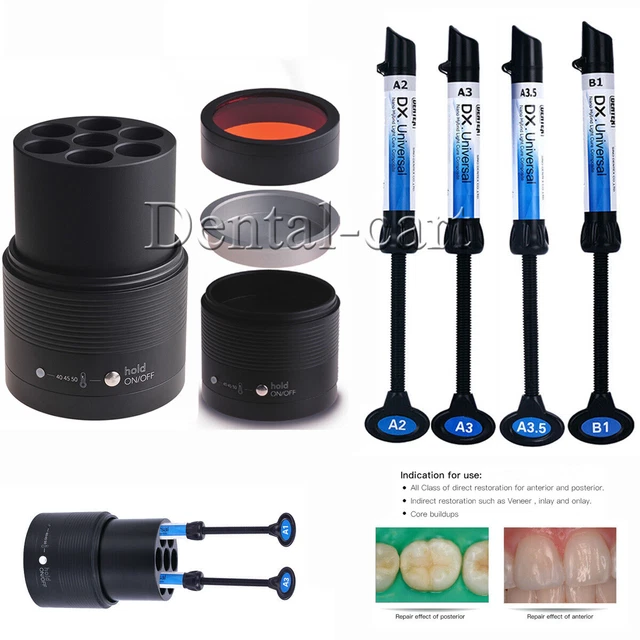 Dentex Dental Universal Composite Resin Light Cure A1 A3/ Composite Resin Heater