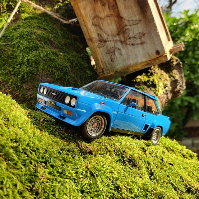 Maquette FIAT 131 ABARTH 1980 Bleue 1:18 - Modèle Détaillé Neuf De La Marque Solido