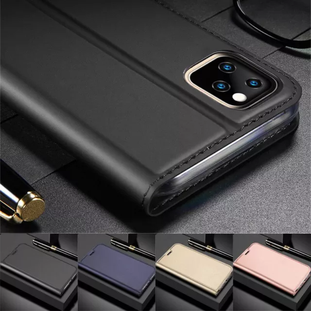 Housse étui rabattable portefeuille en cuir magnétique pour iPhone 14 13 12 Pro Max 11 XR XS 8 7