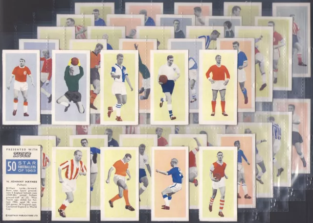 Fleetway-Full Set- Star Footballers Of 1963 (50 Cards) Gordon Banks Bobby Moore